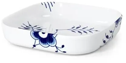 Royal Copenhagen Blå Mega Riflet fyrkantig ugnsform 25 x 25 cm